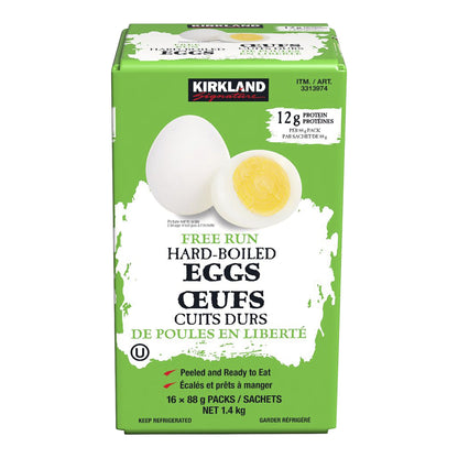 Kirkland Signature Free Run Hard Boil Eggs 16 x 88 g per packs - image 1