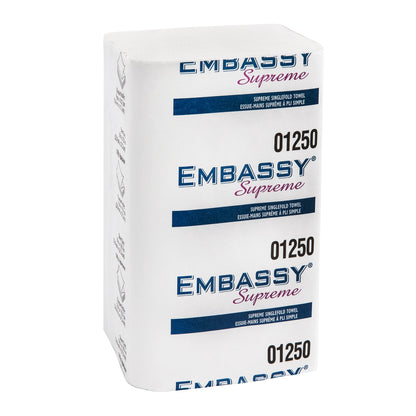 Embassy Single-fold Paper Towels, 16 Packs of 188 - image 1