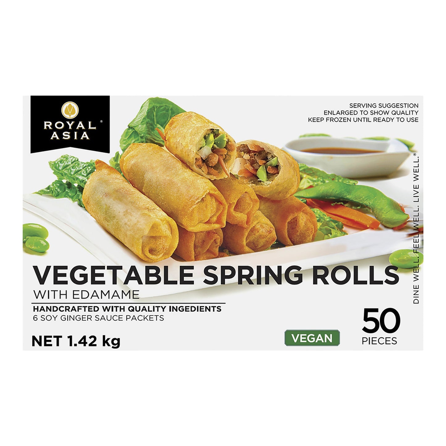 Royal Asia Vegetable spring rolls with edamame, 1.42 kg - image 1