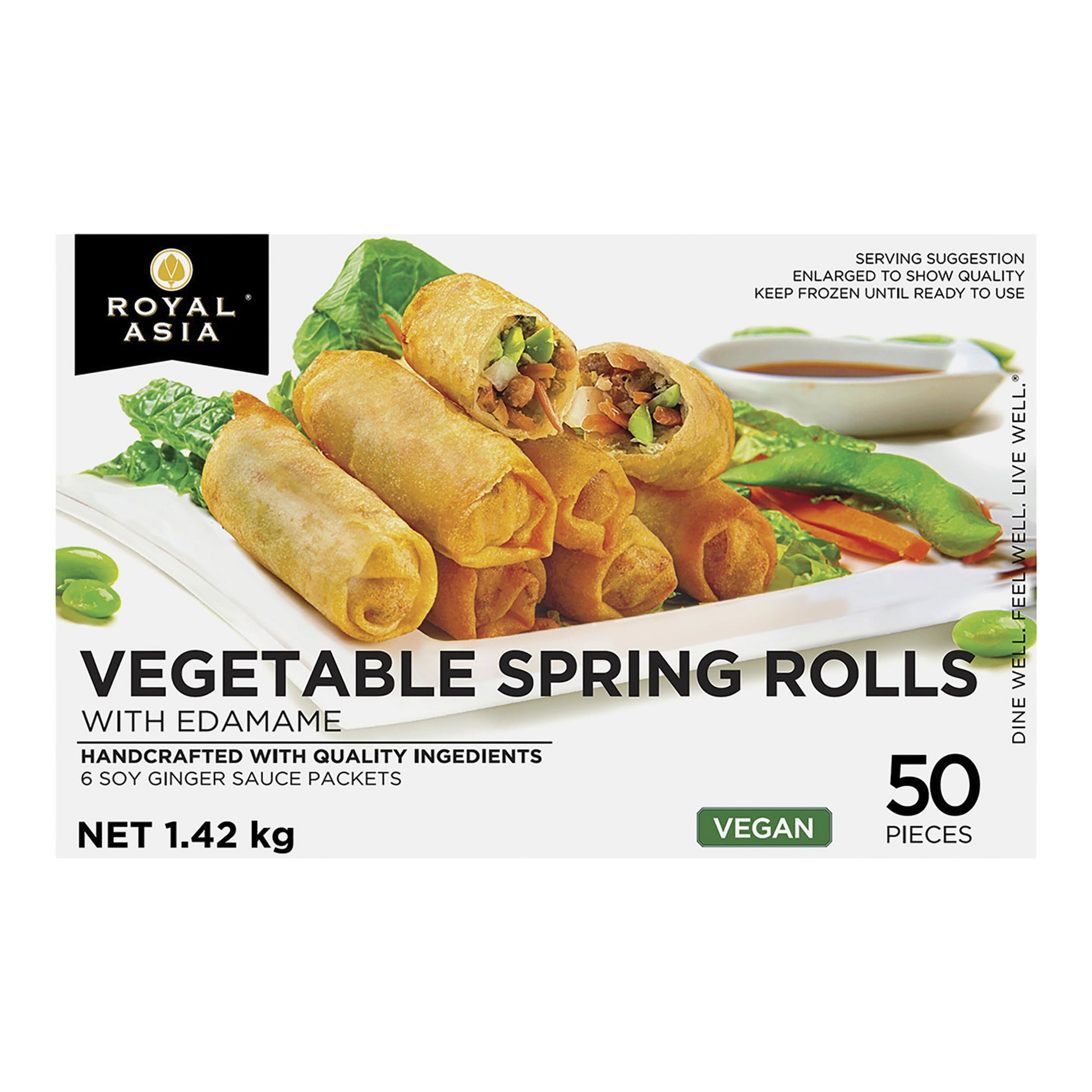 Royal Asia Vegetable spring rolls with edamame, 1.42 kg - image 1