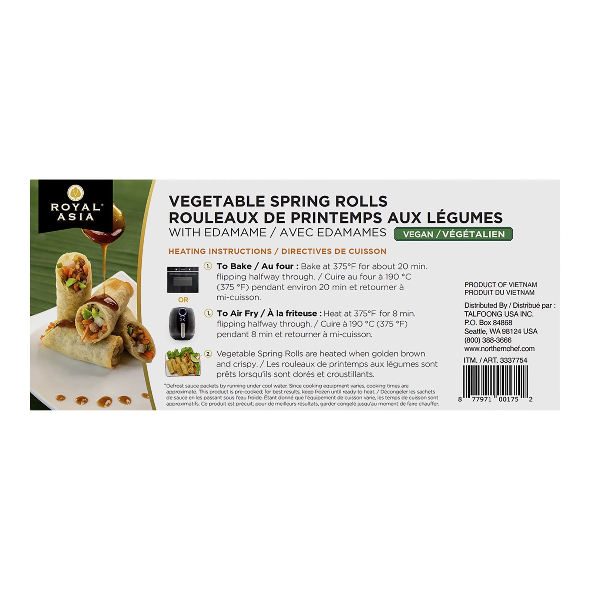 Royal Asia Vegetable spring rolls with edamame, 1.42 kg - image 4