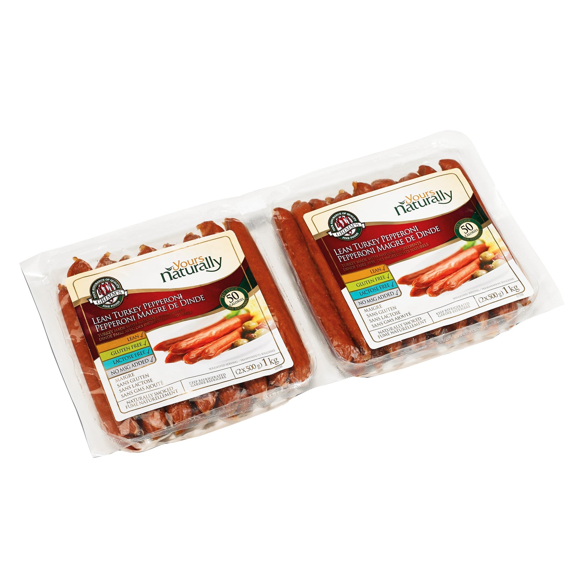 Grimm's Lean Turkey Pepperoni, 2 × 500 g - image 1