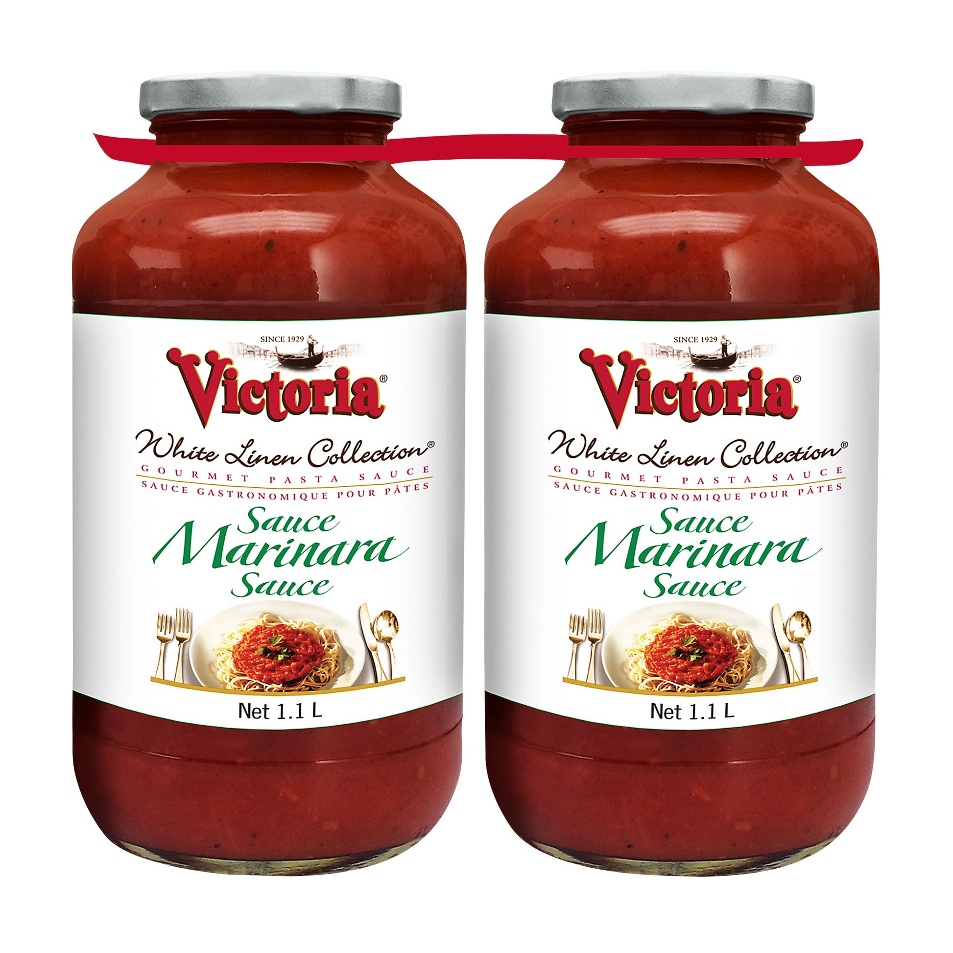 Victoria White Linen Collection Marinara Sauce, 2 × 1.1 L - image 1