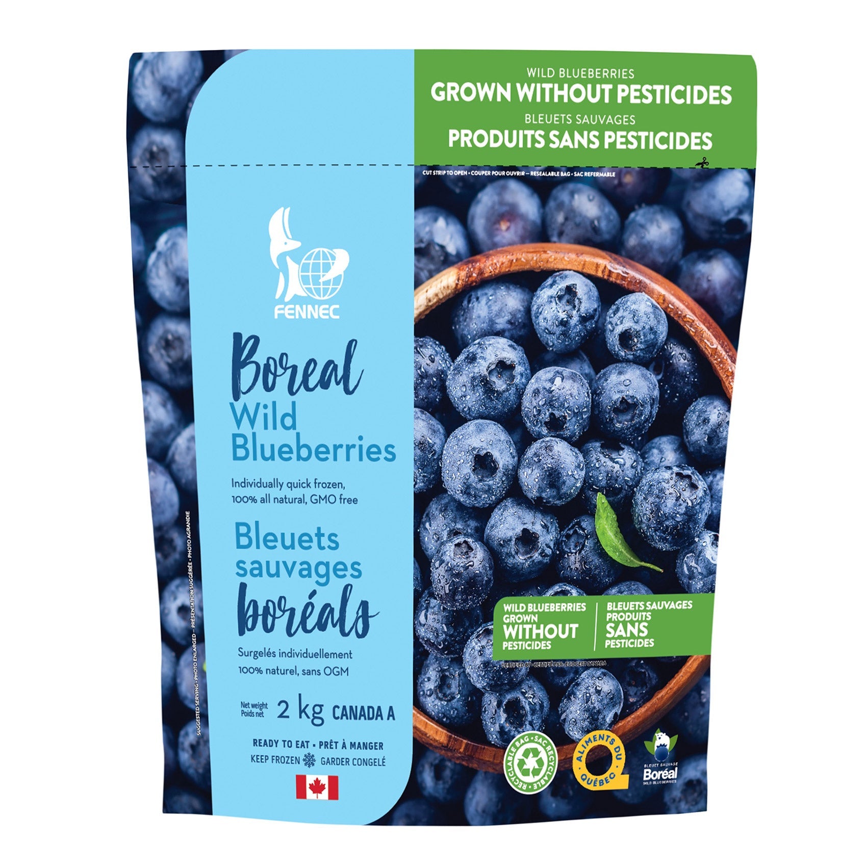 Fennec Boreal Wild Blueberries, 2 kg - image 1