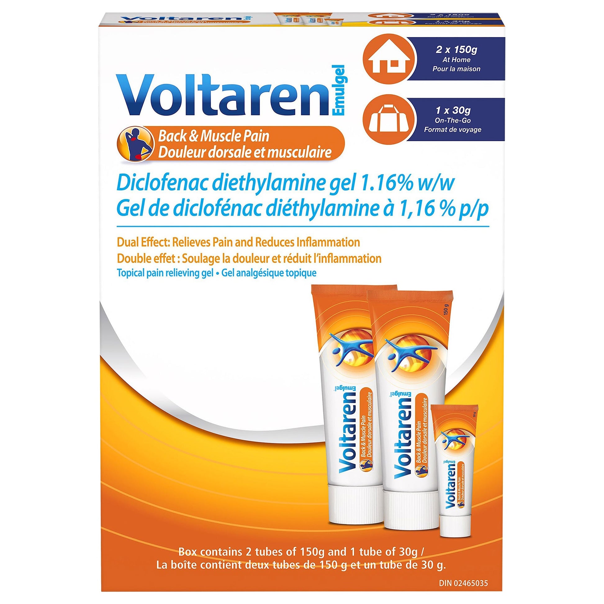 Voltaren Emugel Back & Muscle Pain, 330g (2X150g + 30g) - image 1