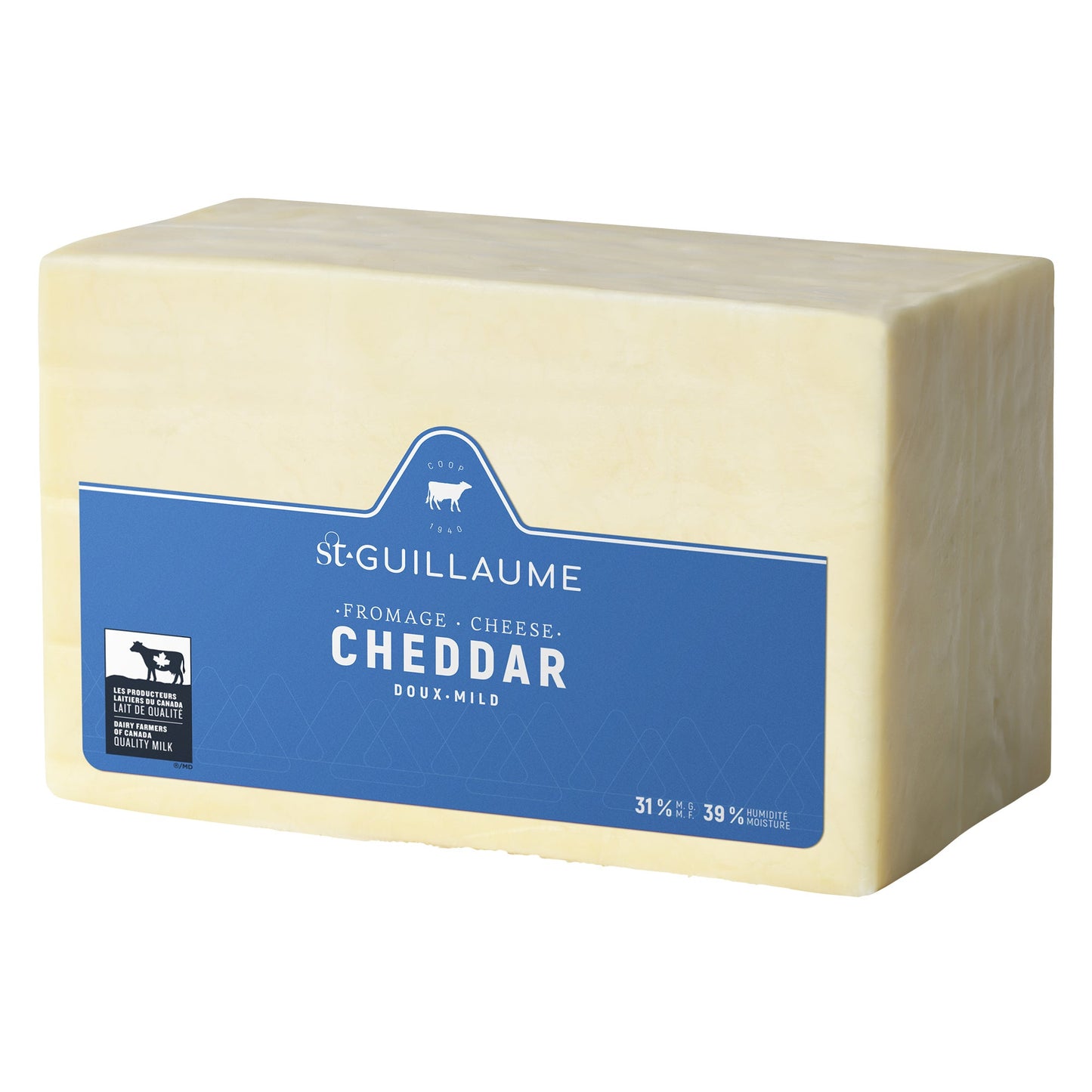 St-Guillaume Mild Cheddar Cheese, 1 kg - image 1