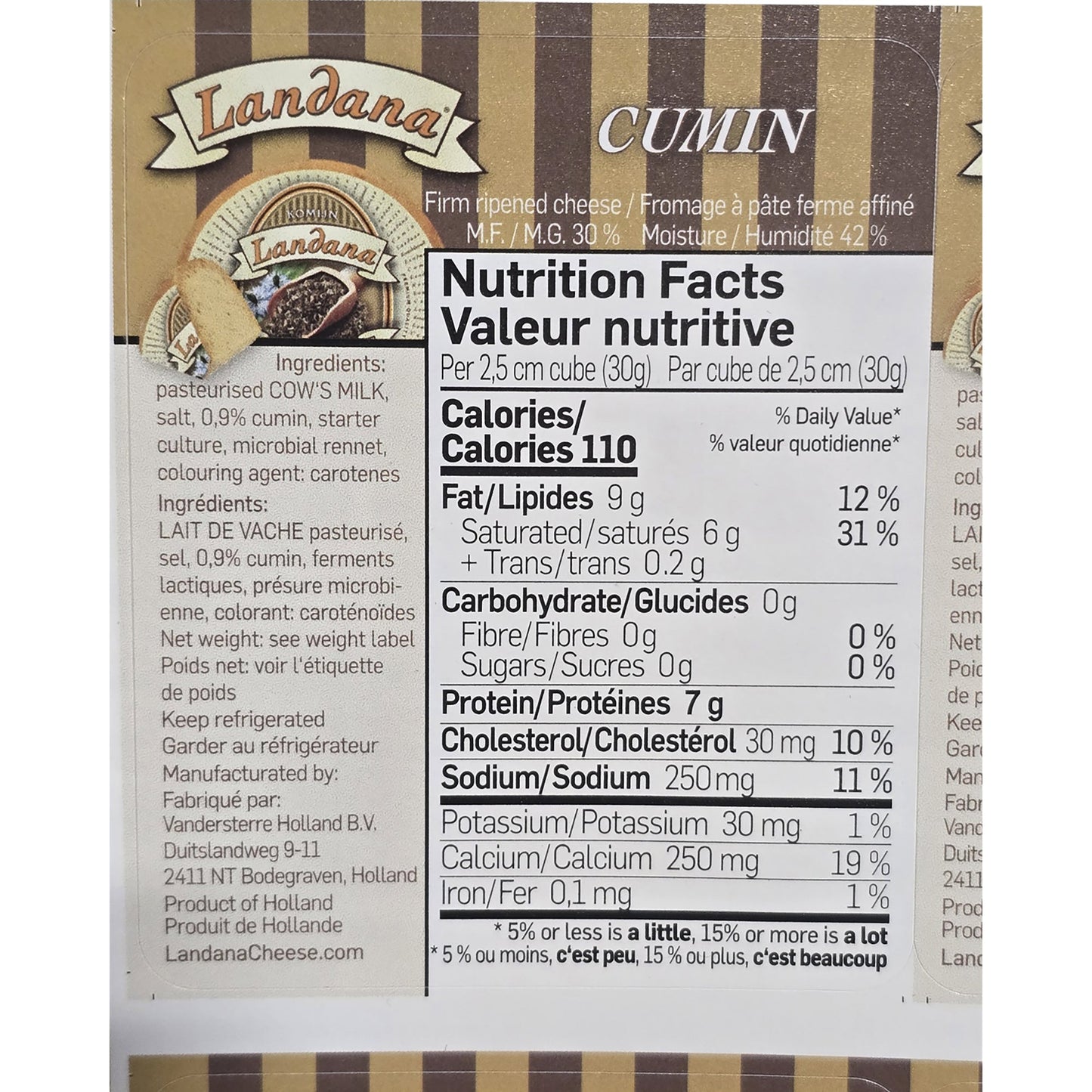 Landana Spiced Cumin Gouda 4kg average weight* - image 2
