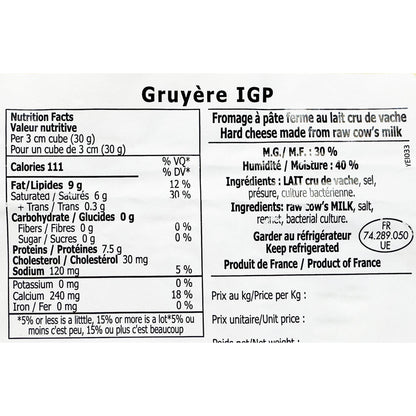 Gruyere de Savoie 1 kg average weight* - image 2