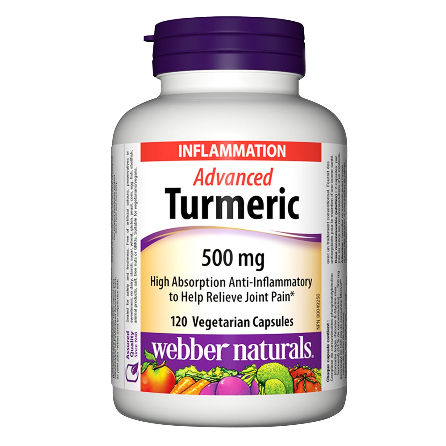 Webber Naturals Turmeric Advanced, 120 capsules - image 1