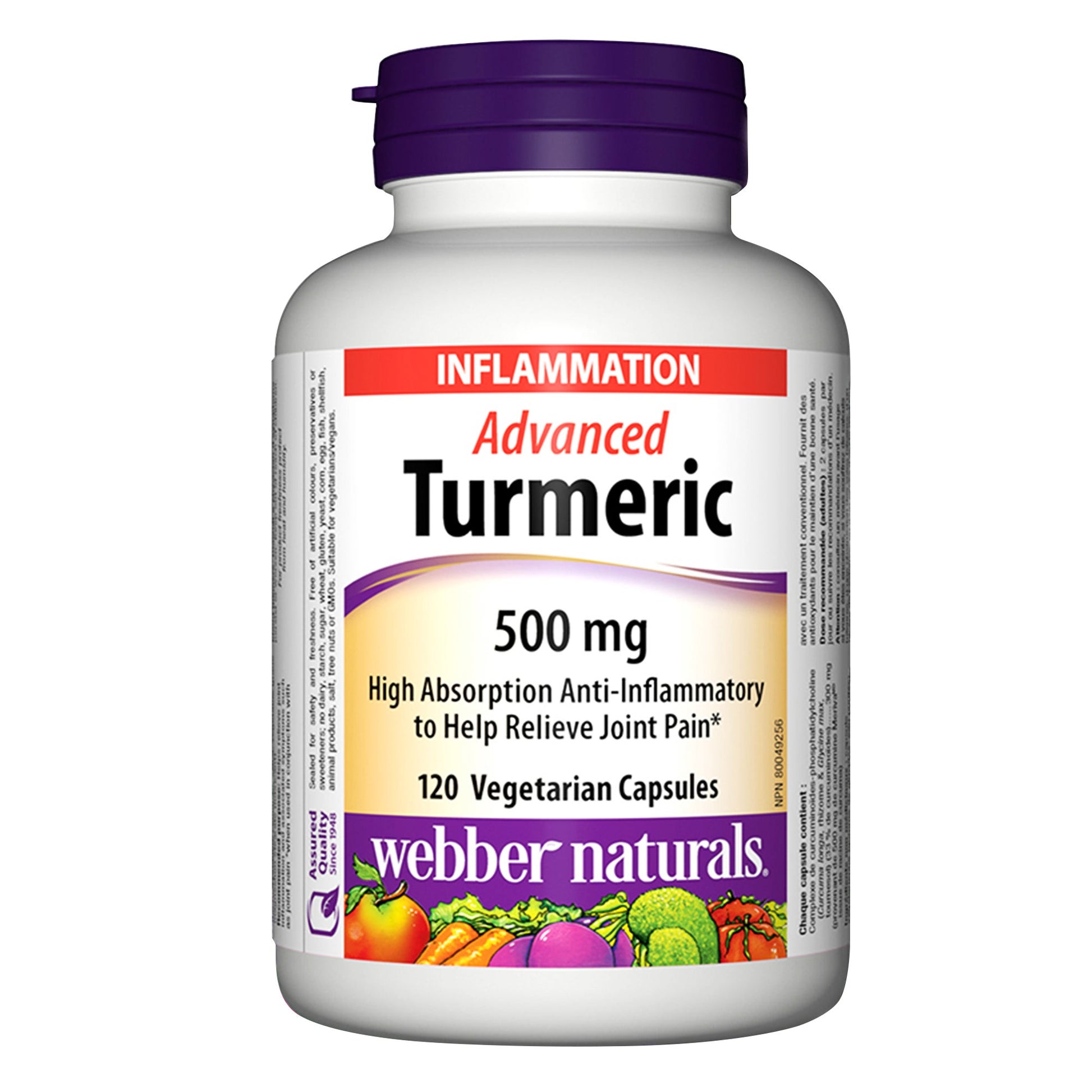 Webber Naturals Turmeric Advanced, 120 capsules - image 1