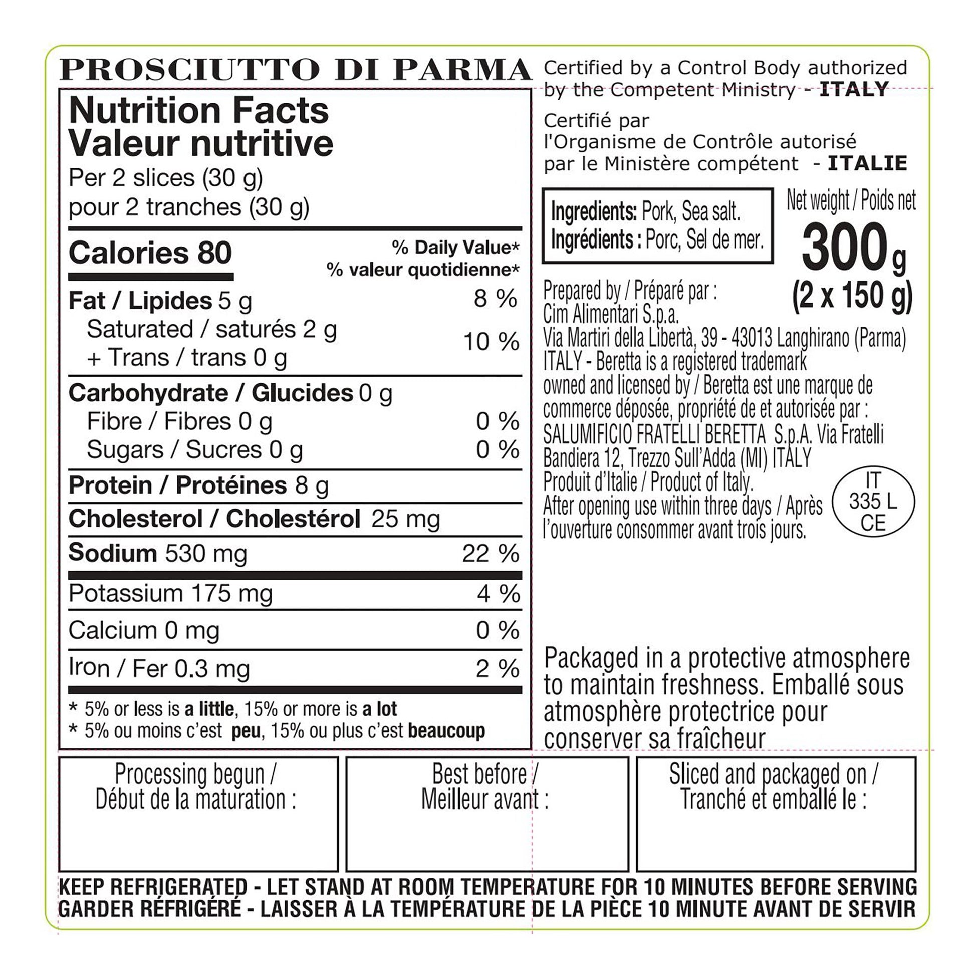 Sliced Prosciutto 2 x 150 g - image 3