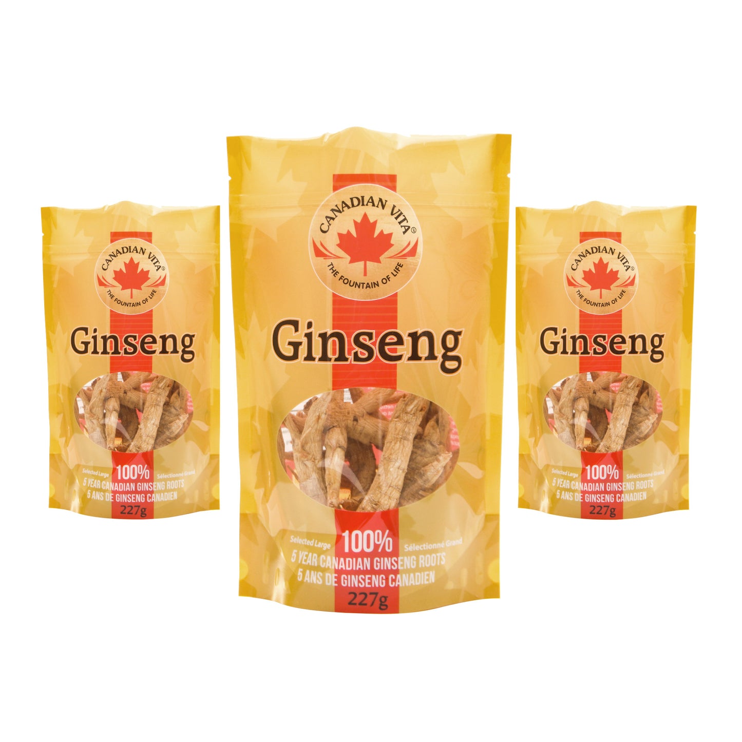 Canadian Vita Ginseng Roots, 3 x 227 g - image 1