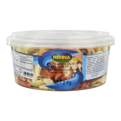 Renna Seafood Salad in Oil, 2 kg - image 1