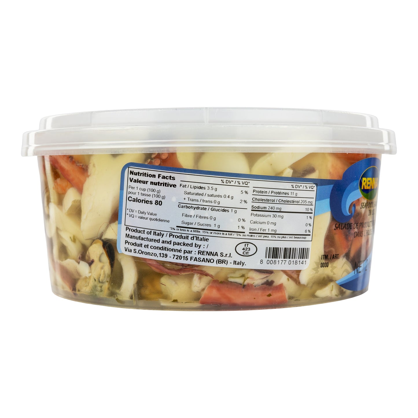 Renna Seafood Salad in Oil, 2 kg - image 2