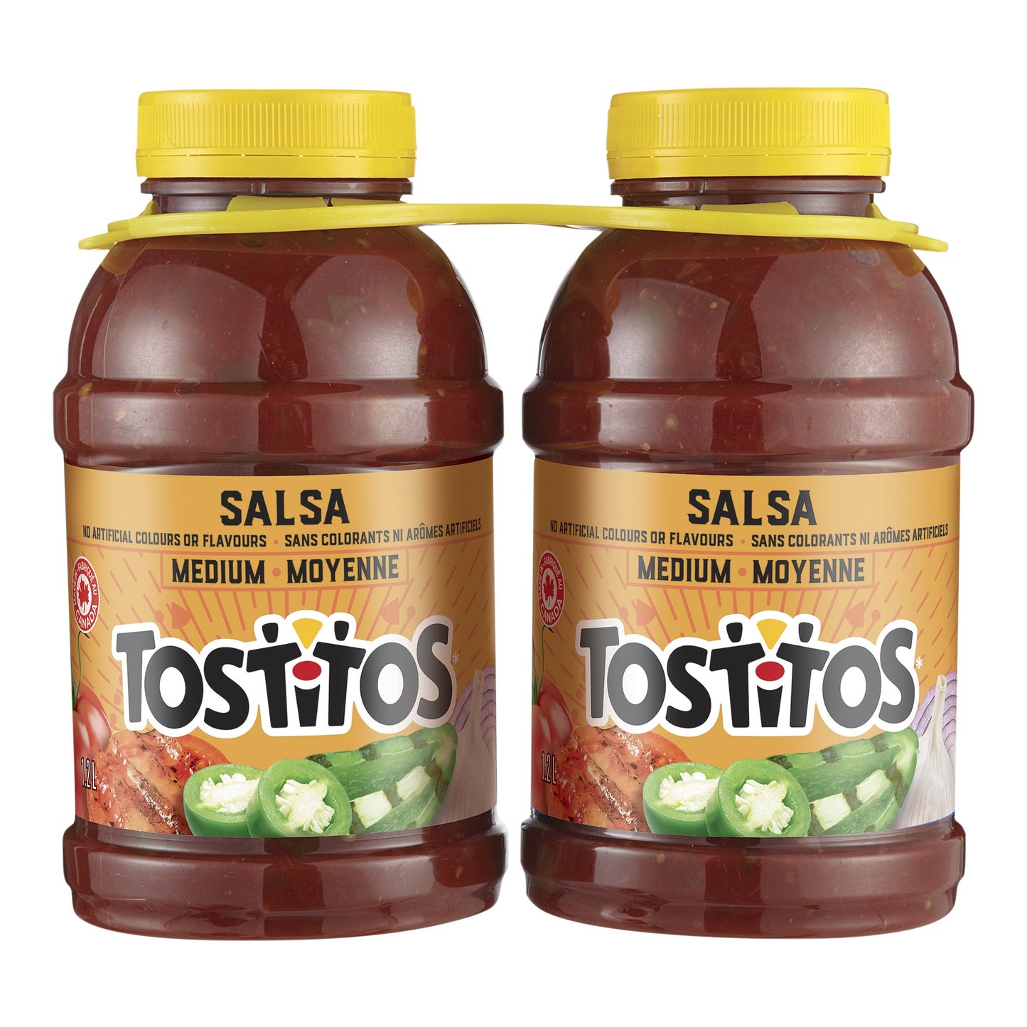 Tostitos Medium Salsa, Twin Pack, 2 x 1.21 L — product image