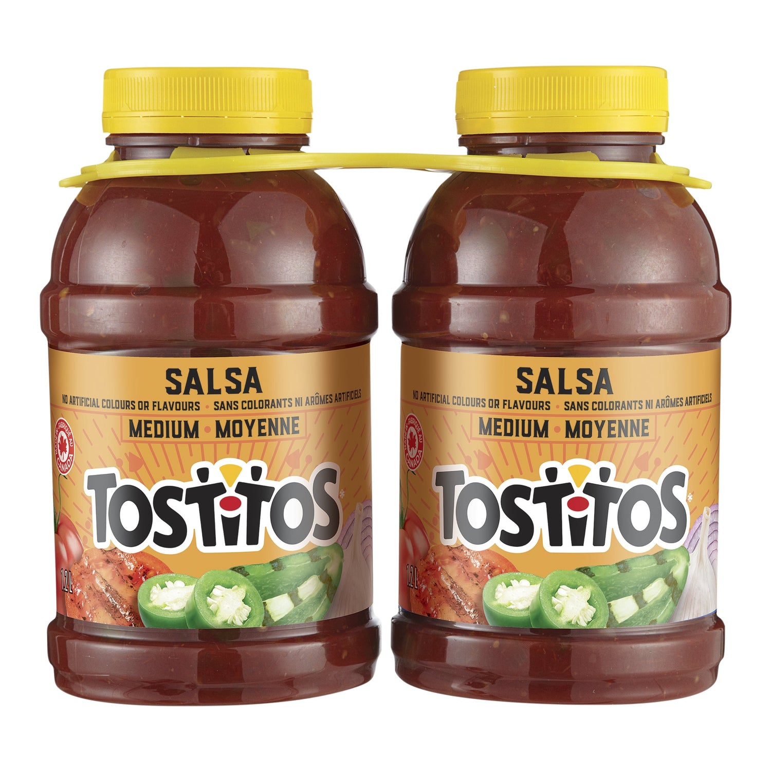 Tostitos Medium Salsa, Twin Pack, 2 x 1.21 L — product image