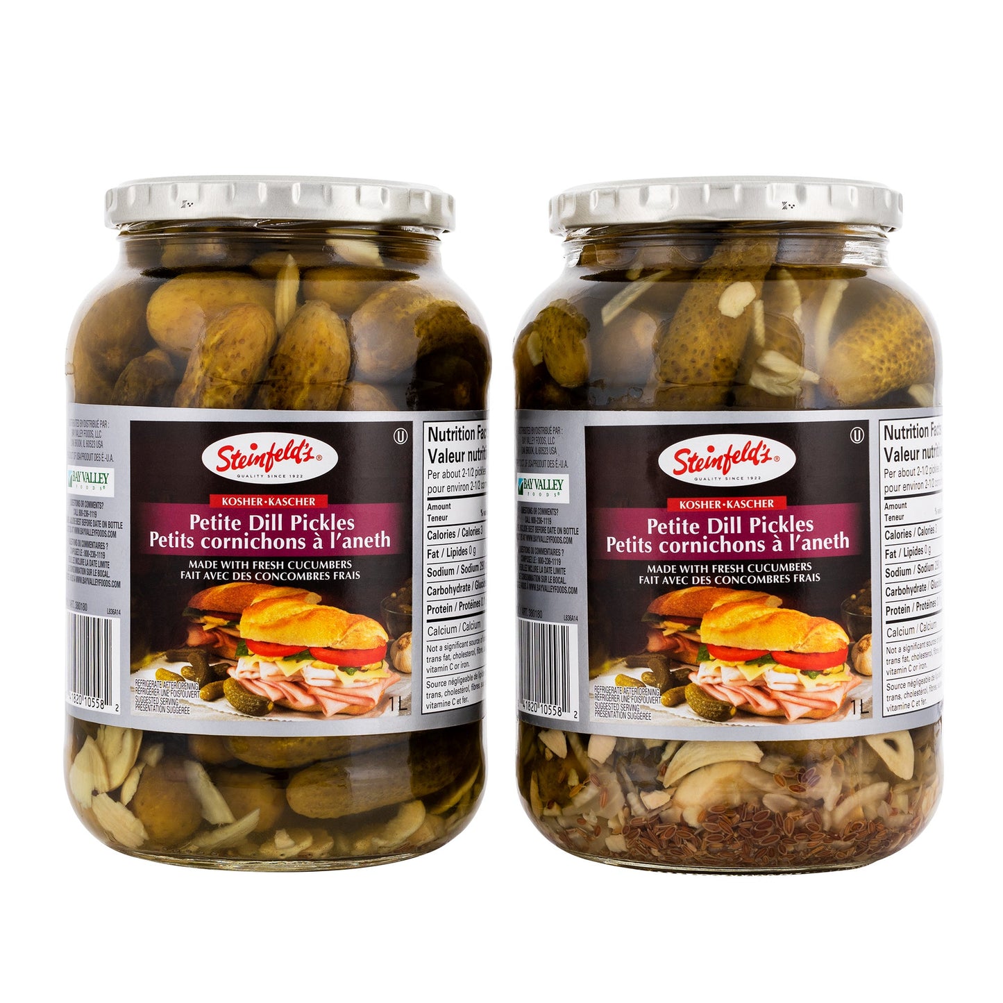 Steinfeld's Petite Dill Pickles, 2 × 1 L - image 1