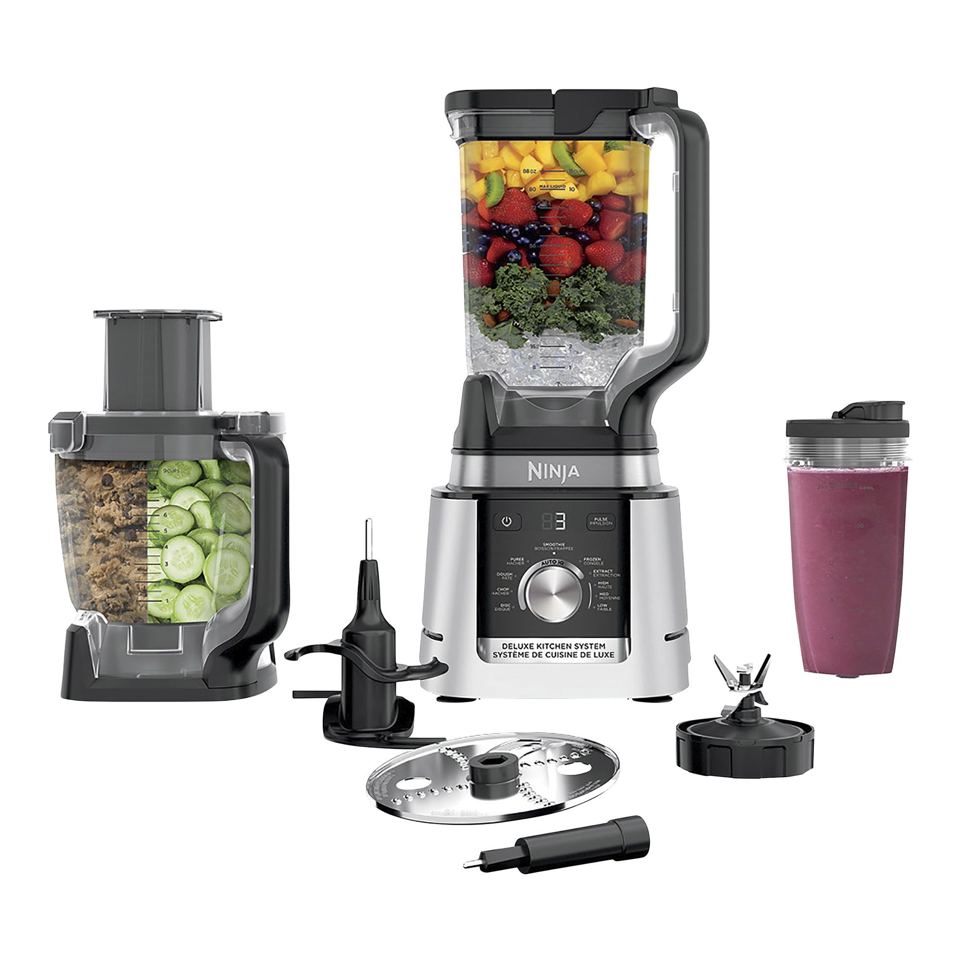 Ninja Deluxe Blender & Kitchen System with 88-oz. (2.6 L) Pitcher, 9-Cup Processor & Auto-iQ - image 1