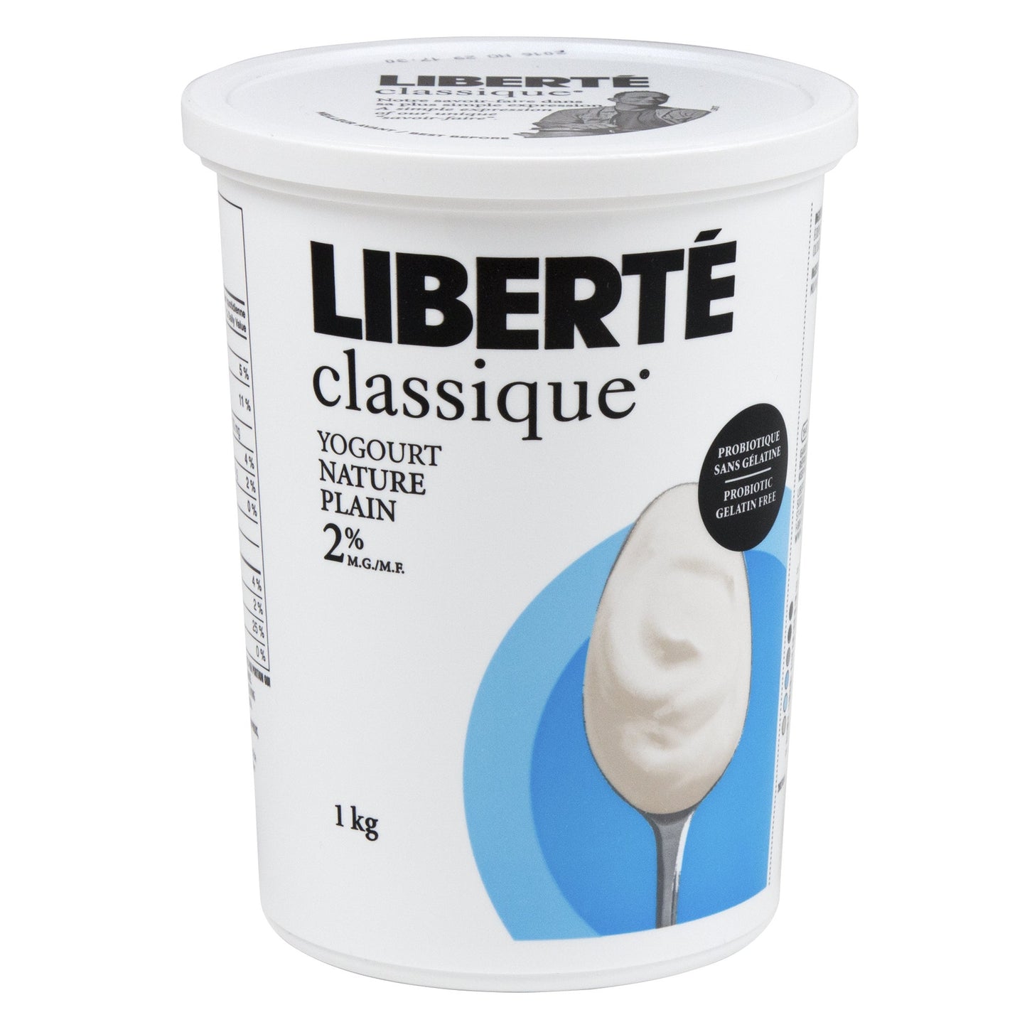 Liberté Classique Plain 2% Yogurt, 2 × 1 kg - image 1
