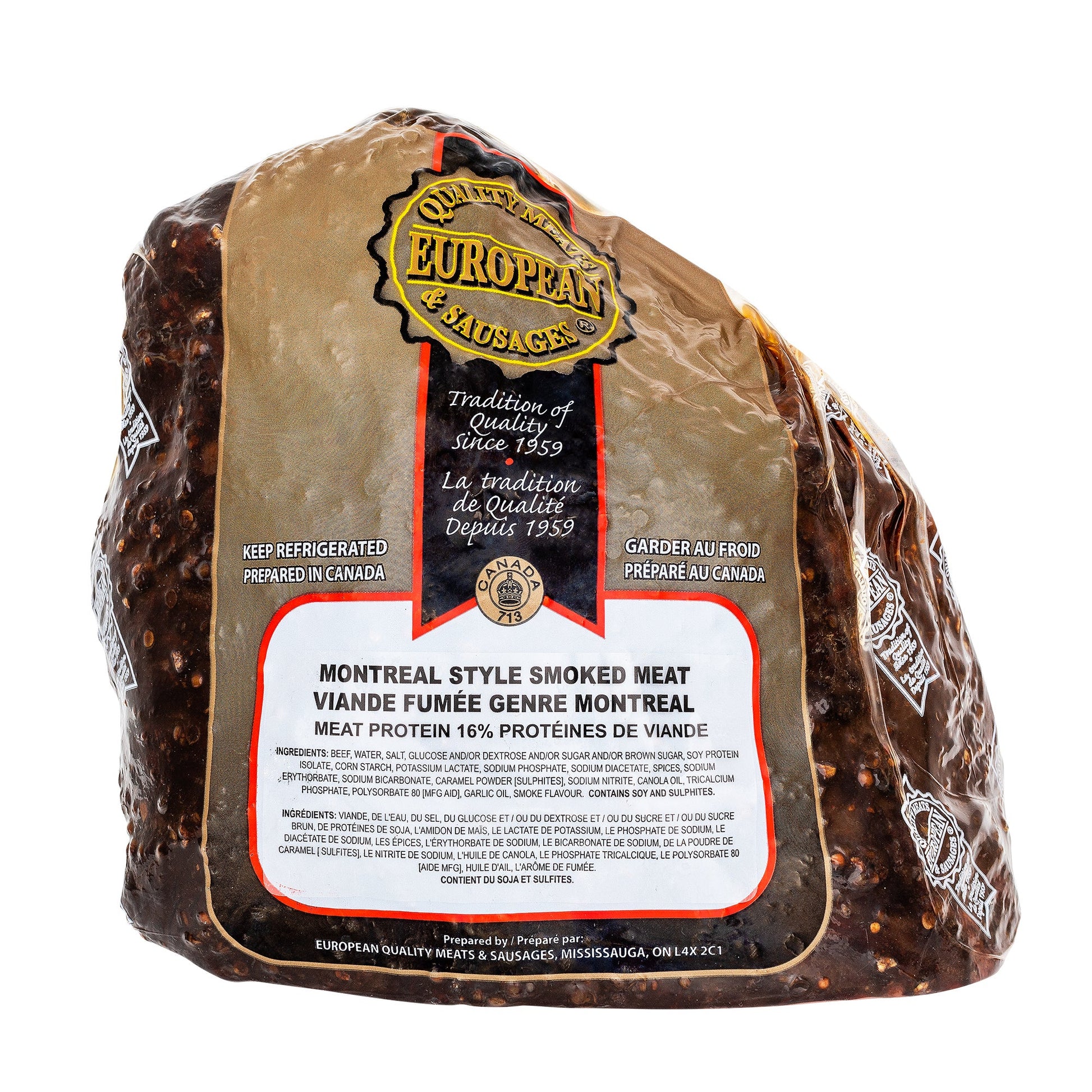 Erie Meats Montreal Smoked Meat, 3 kg average weight* - image 1
