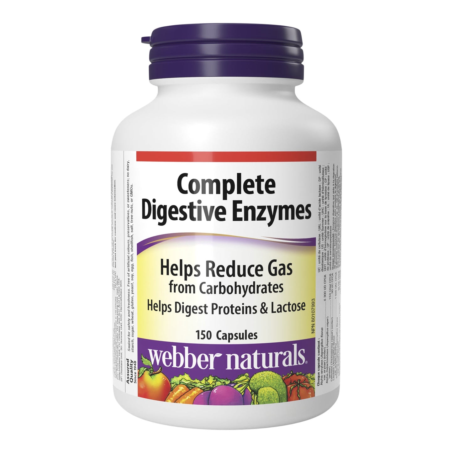 webber naturals Complete Digestive Enzymes, 150 capsules - image 1