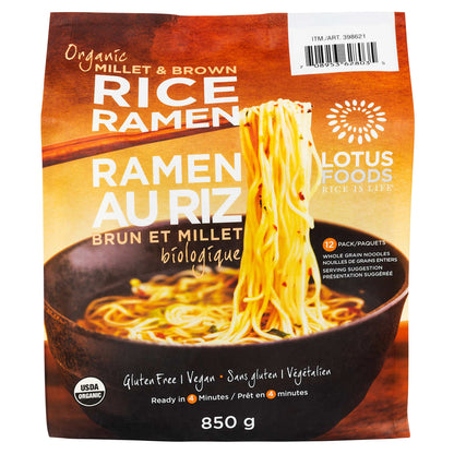 Lotus Foods Organic Millet and Brown Rice Ramen, 850 g - image 2
