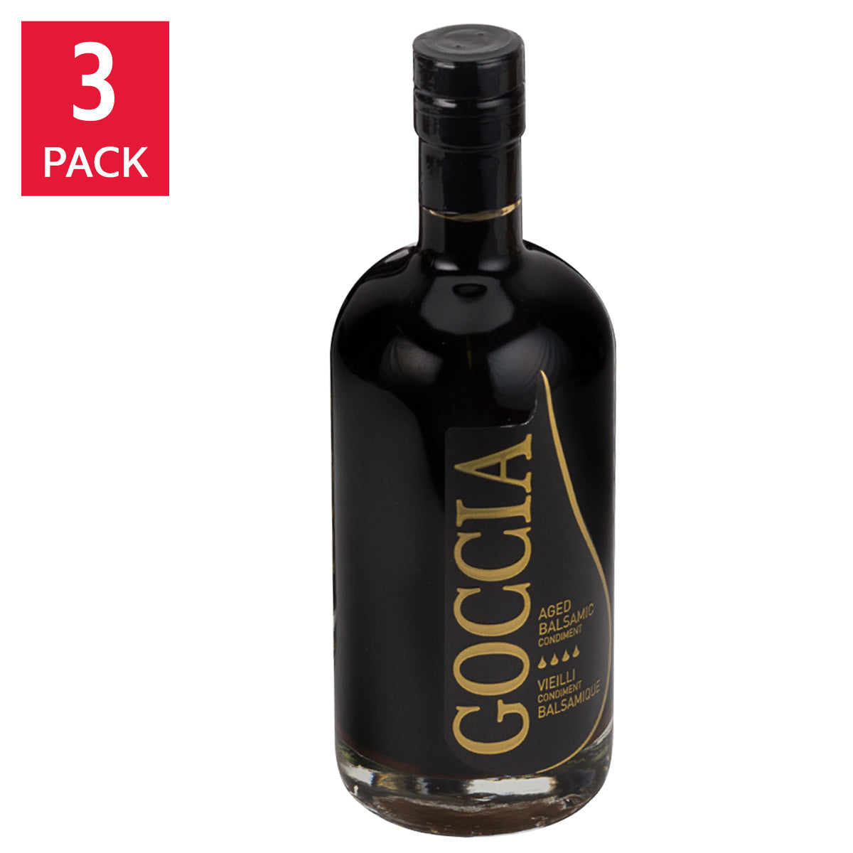 Goccia Aged 8 year Balsamic Vinegar, 3 x 500 mL - image 1