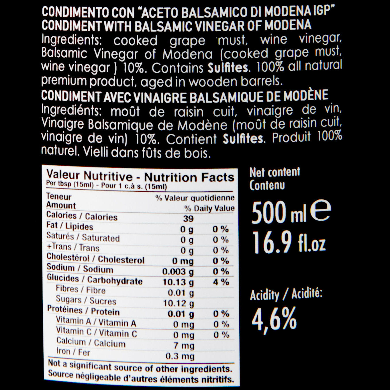 Goccia Aged 8 year Balsamic Vinegar, 3 x 500 mL - image 3