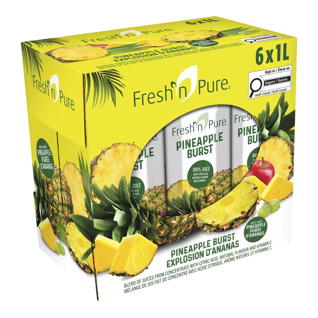 Fresh’n Pure Pineapple Burst Juice 6 × 1 L — image 1
