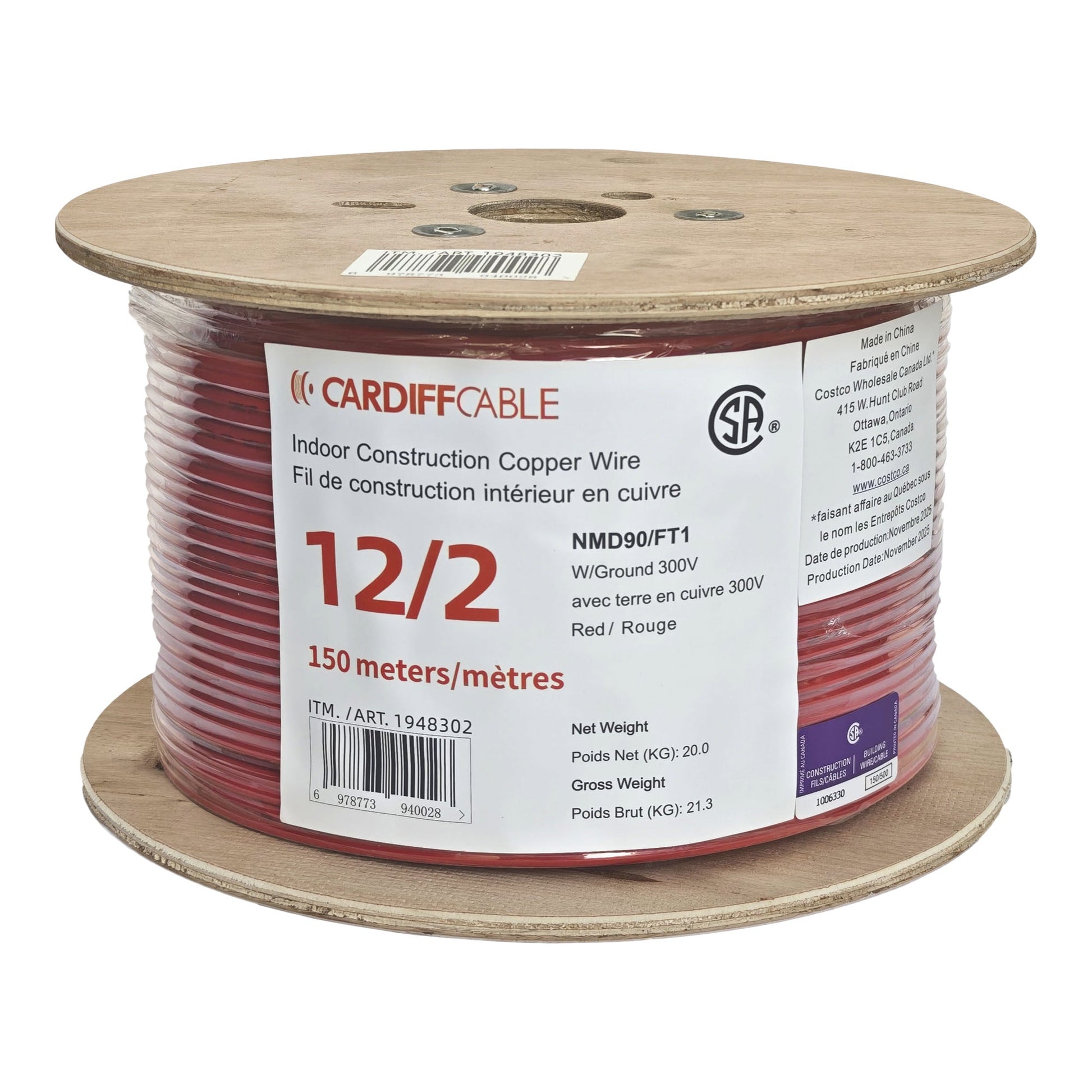 Construction Copper Wire NMD90 12/2, 150 m - image 2