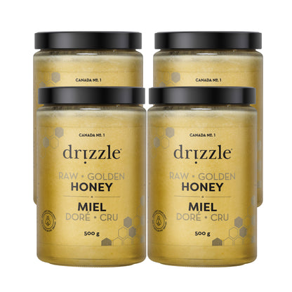 Drizzle Pure Raw Honey, 4 × 500 g - image 1
