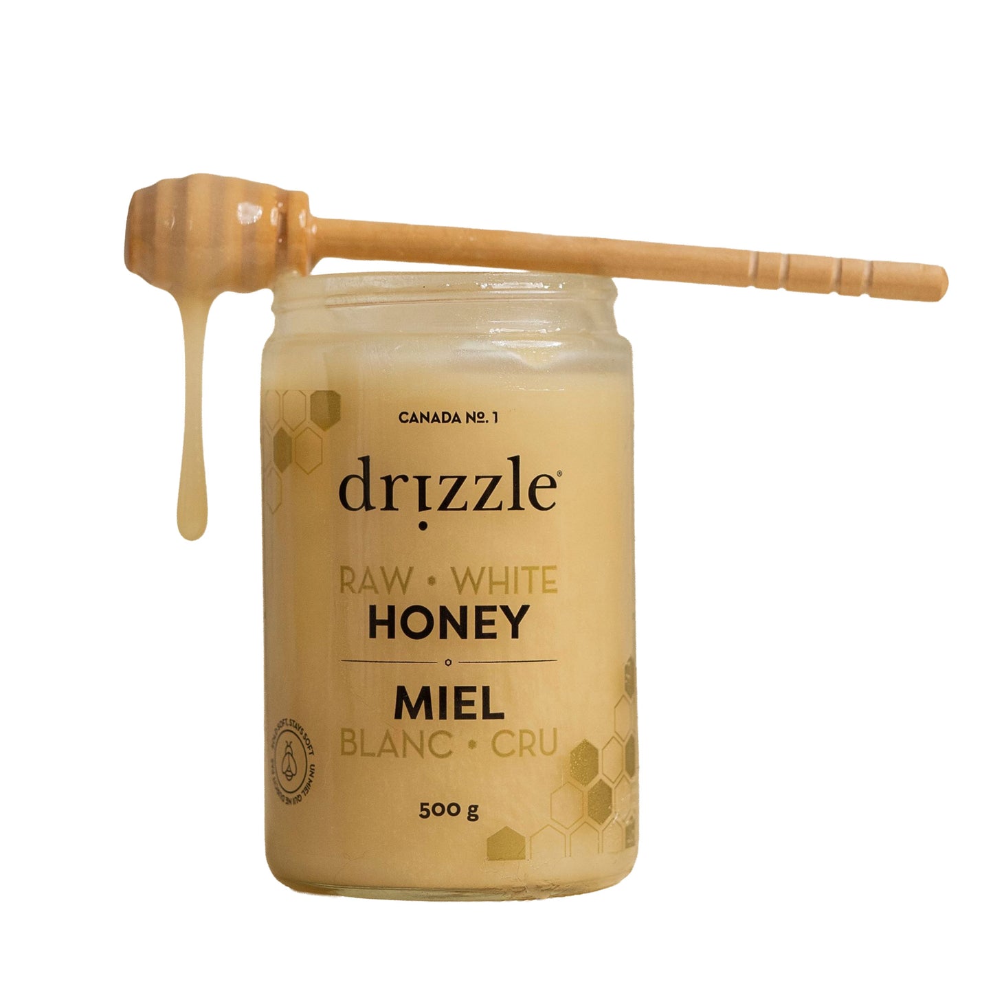 Drizzle Pure Raw Honey, 4 × 500 g - image 3
