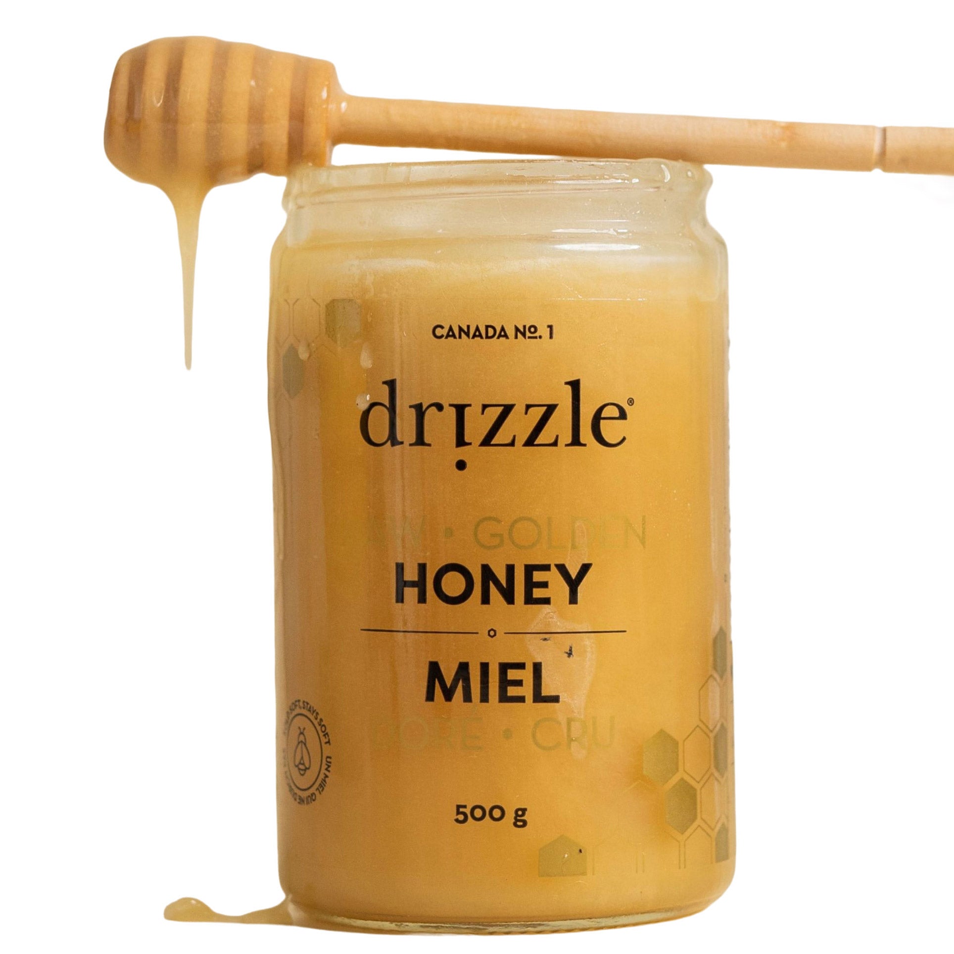 Drizzle Pure Raw Honey, 4 × 500 g - image 4