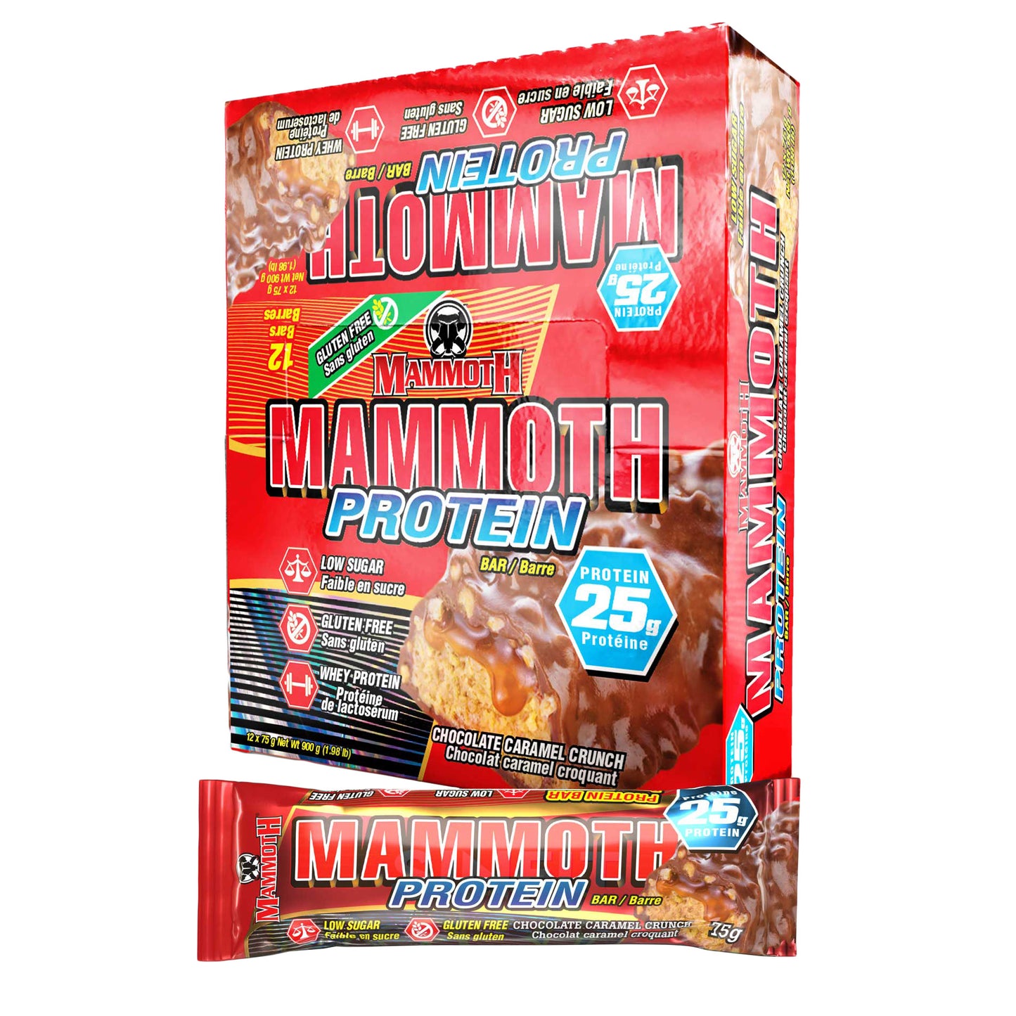 Mammoth Protein Bars, 12 × 75 g - image 1