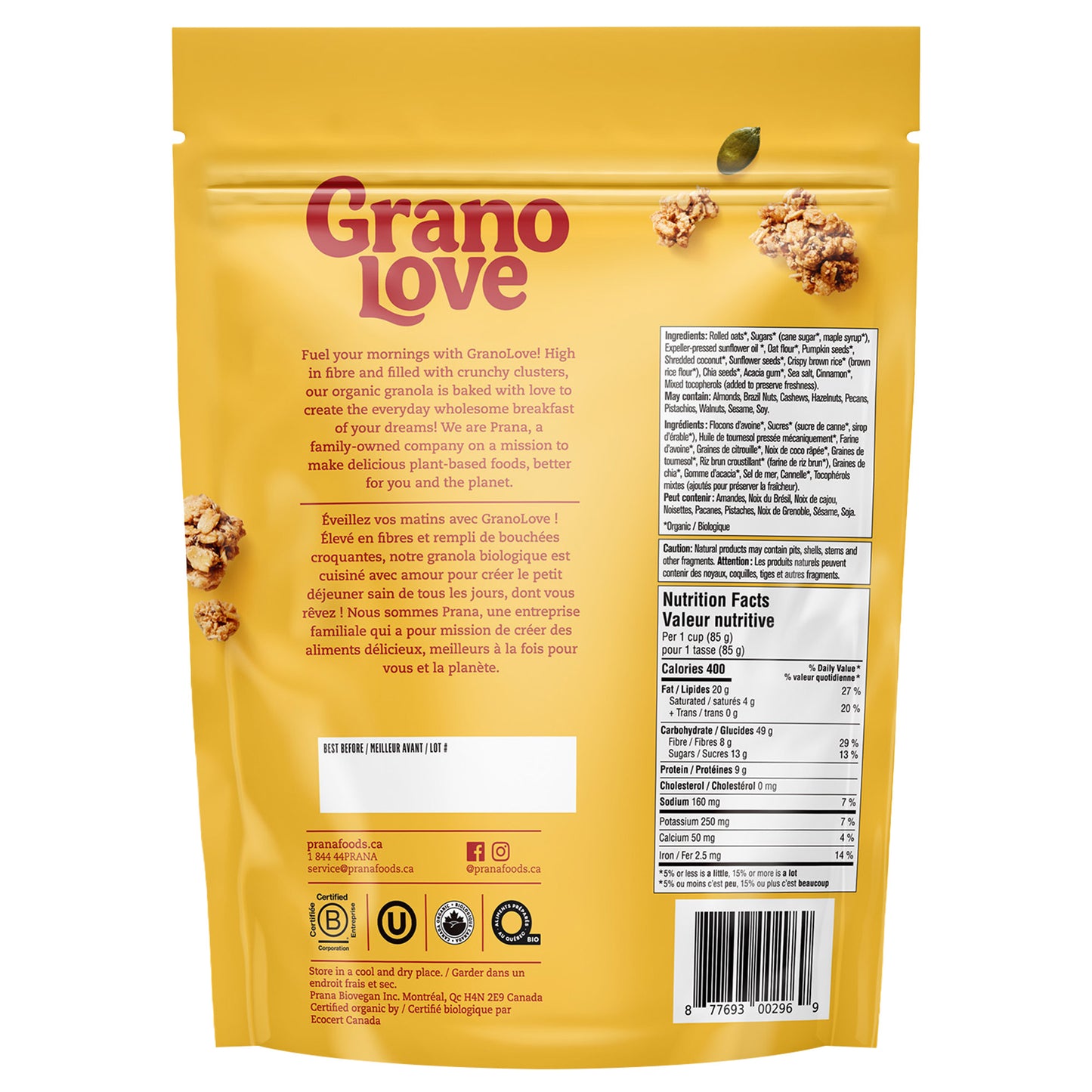Prana Granolove Organic Granola, 4 × 750 g - image 4