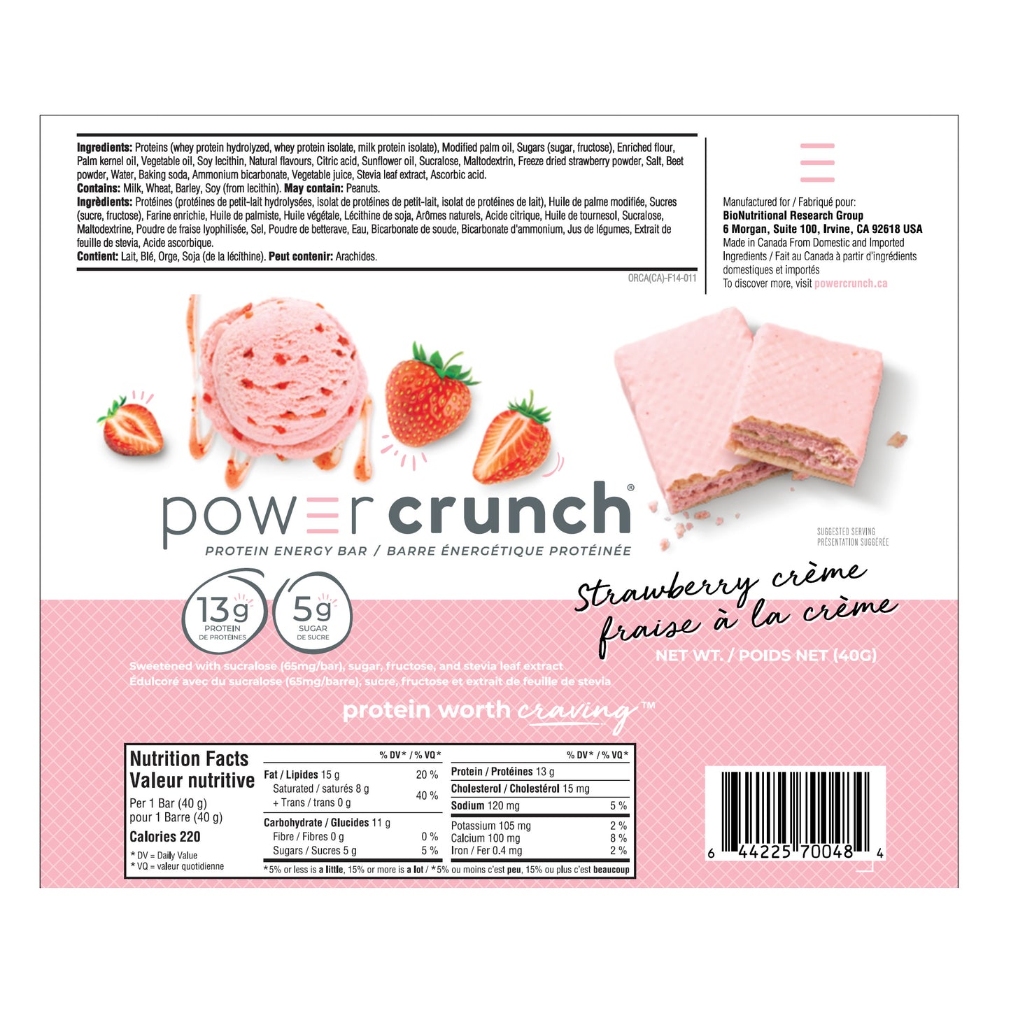 Power Crunch, Protein Bars, 12 × 40 g - image 3