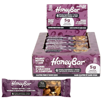HoneyBar Snacks Bars, Variety Pack, 30 × 40 g - image 3