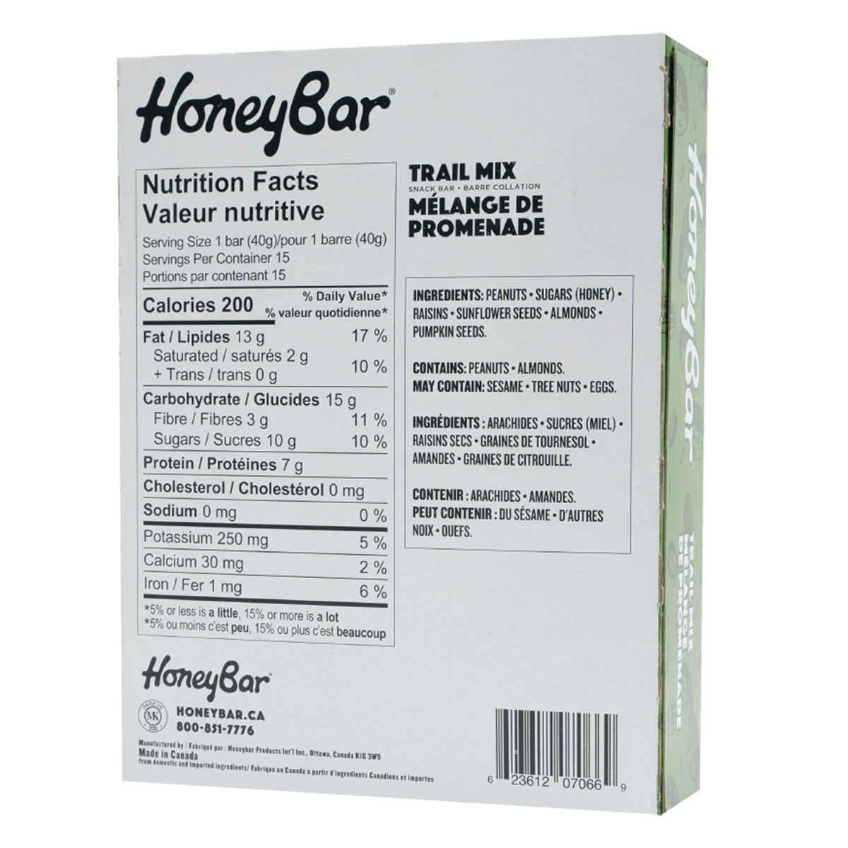 HoneyBar Snacks Bars, Variety Pack, 30 × 40 g - image 6
