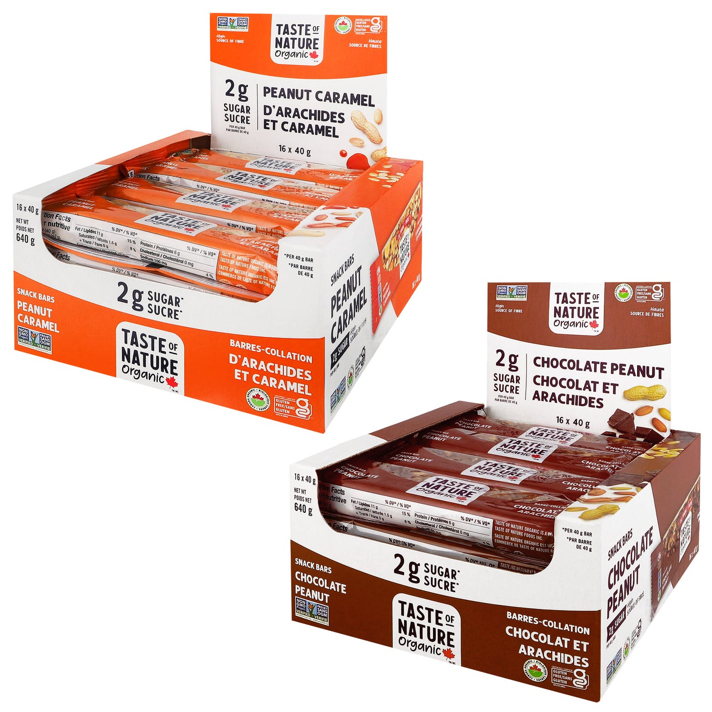 Taste Of Nature, 2 g Sugar Snack Bars, 32 × 40 g - image 2