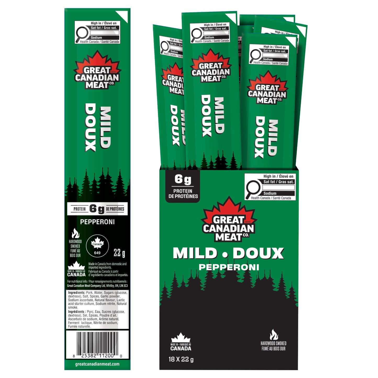 Great Canadian Meat Pepperoni Sticks, 72 × 22 g - image 1