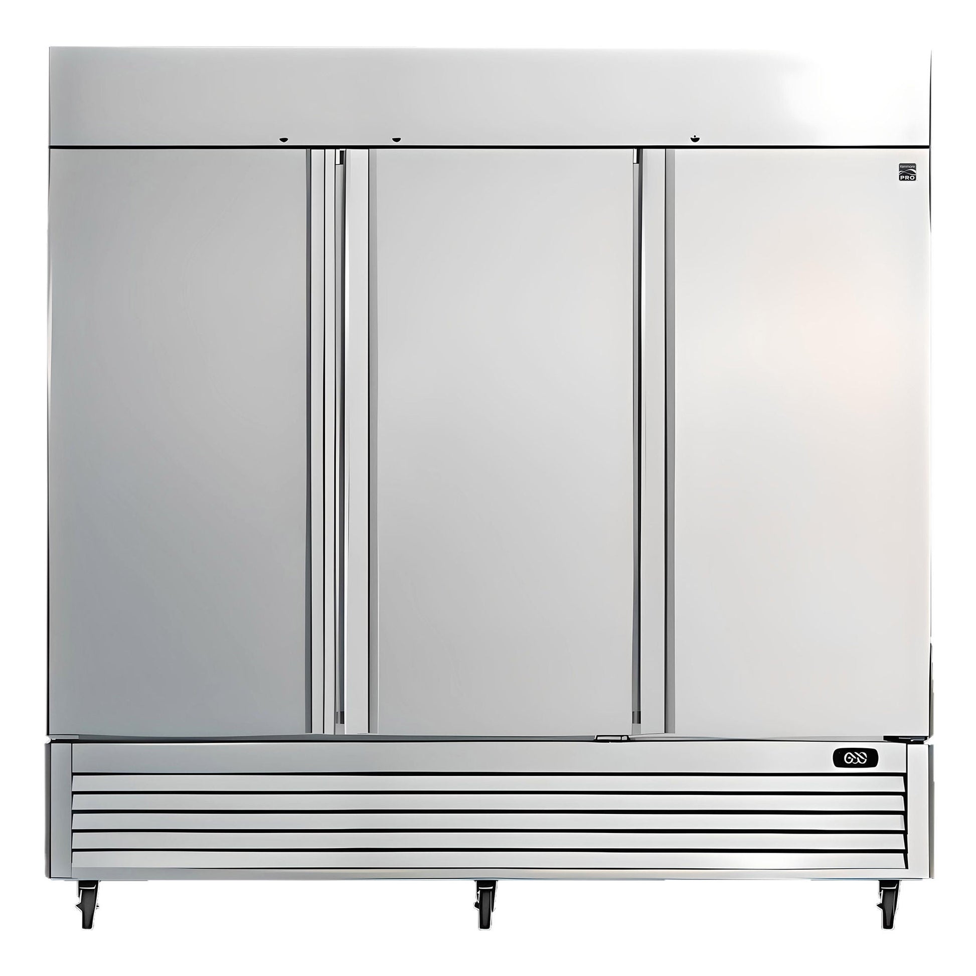 Kenmore Pro 81.8 in. 66 cu.ft. Stainless Steel Convertible Commercial 3-door Refrigerator or Freezer - image 1