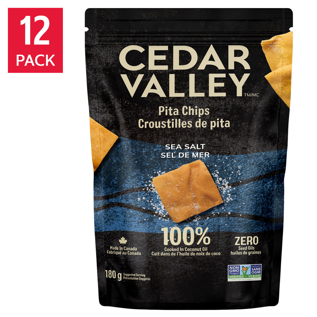 Cedar Valley Pita Chips, 12 × 180 g - image 2