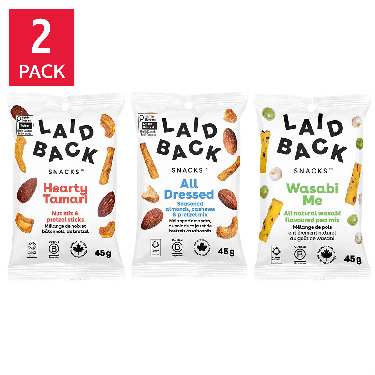 Laid Back Snacks, Snack Mix, 20 × 45 g - image 3