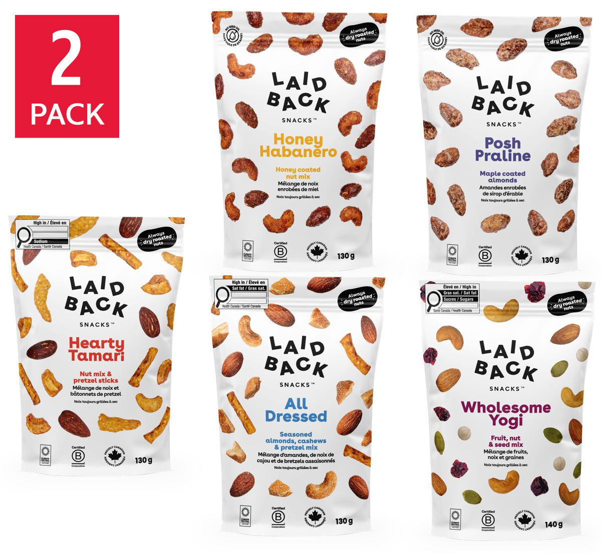 Laid Back Snacks, Snack Mix, 10 × 130 g - image 6