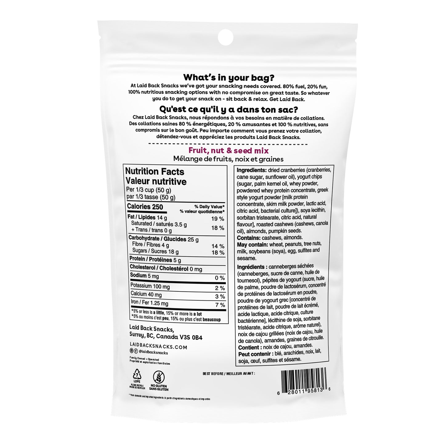 Laid Back Snacks, Snack Mix, 10 × 130 g - image 5
