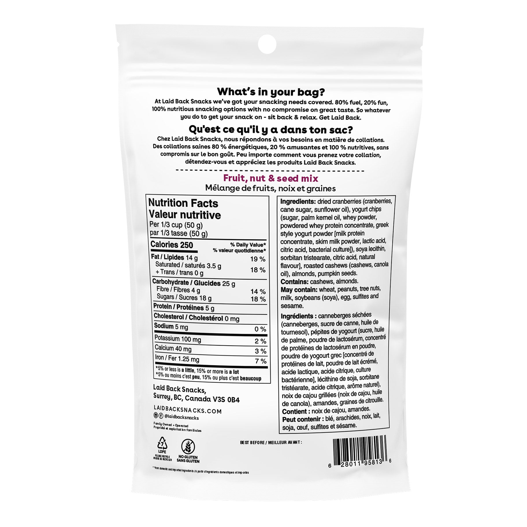 Laid Back Snacks, Snack Mix, 10 × 130 g - image 5