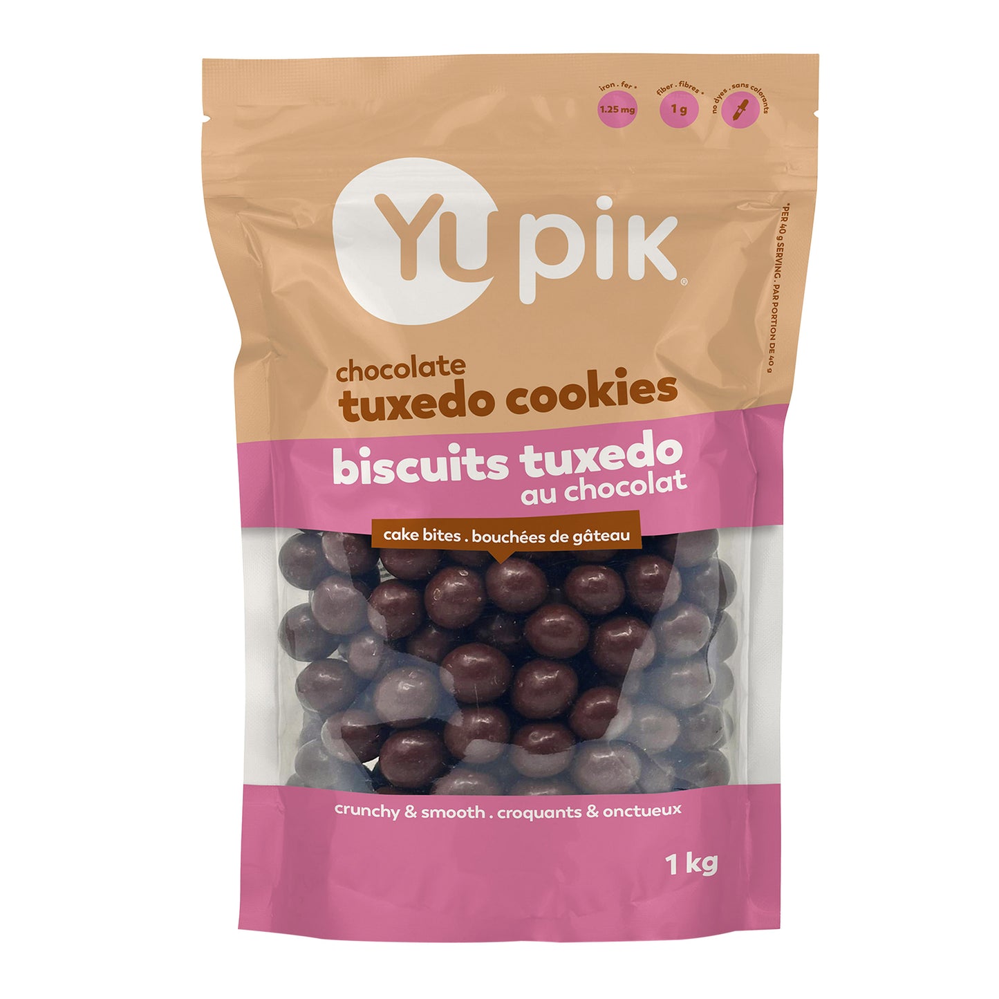 Yupik Chocolate Tuxedo Cookies Cake Bites, 2 × 1 kg - image 2