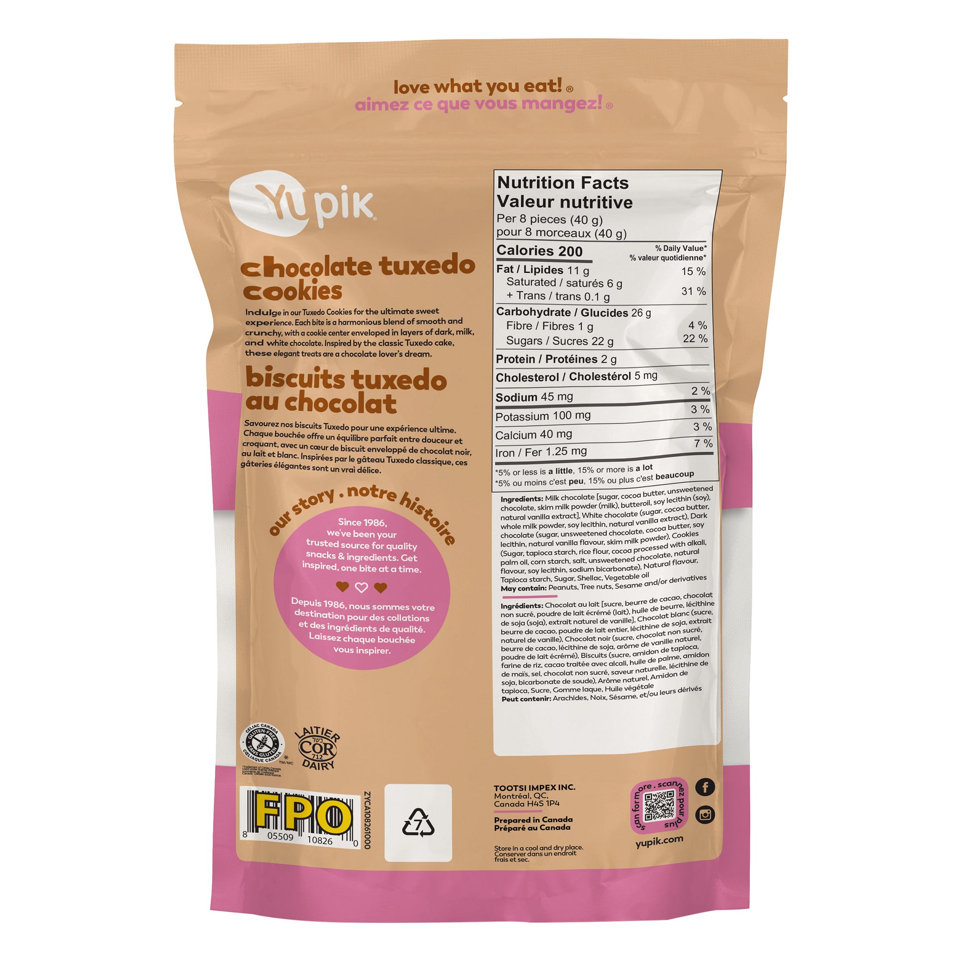 Yupik Chocolate Tuxedo Cookies Cake Bites, 2 × 1 kg - image 3