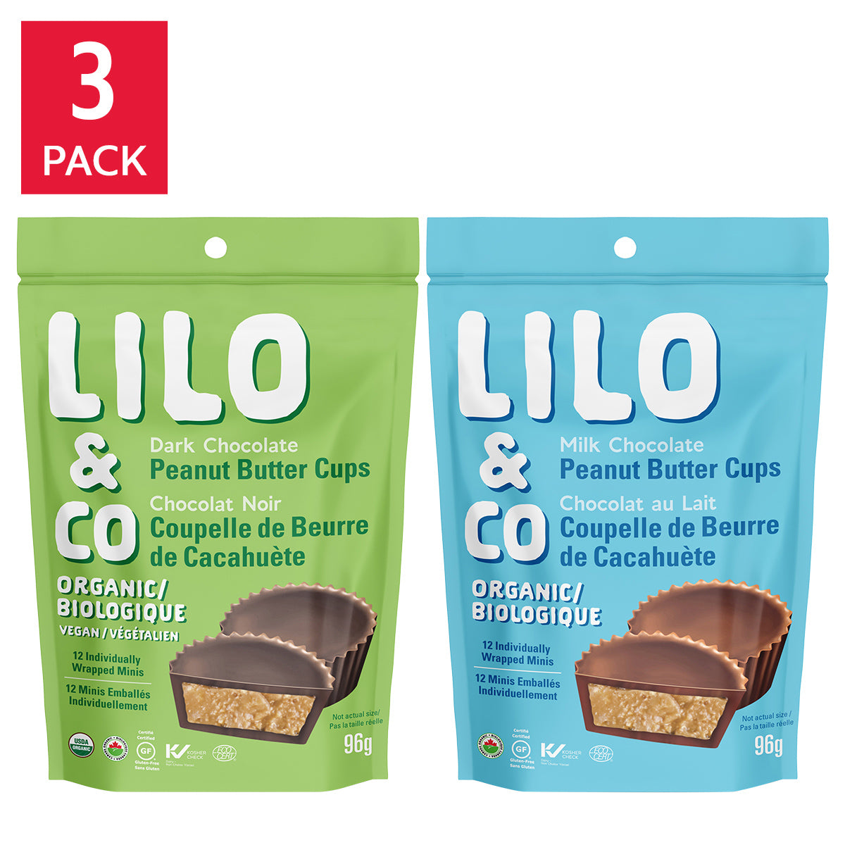 Lilo & Co Peanut Butter Cups, 6 × 96 g - image 3