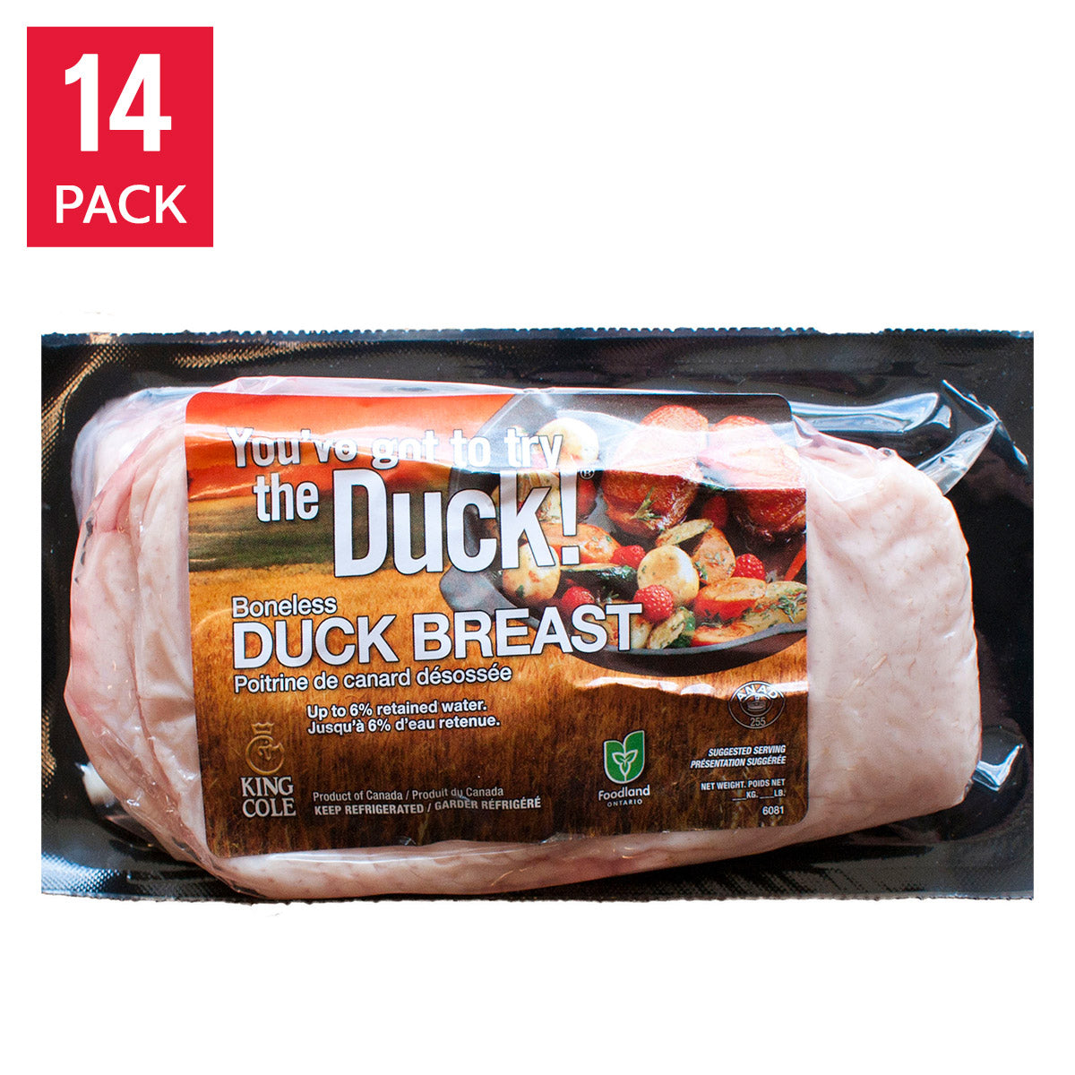 King Cole Boneless Duck Breasts, 4.2 kg (9.25 lb) - image 1